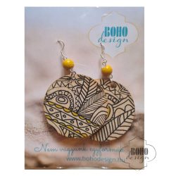   Rajzos  - BOHOdesign aszimmetrikus fülbevaló - idézetes csomagolásban
