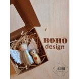 Arany-ezüst fabábuk -  angyalka, szivecskés