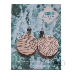   Tengeri hullámok - BOHOdesign aszimmetrikus fülbevaló - idézetes csomagolásban