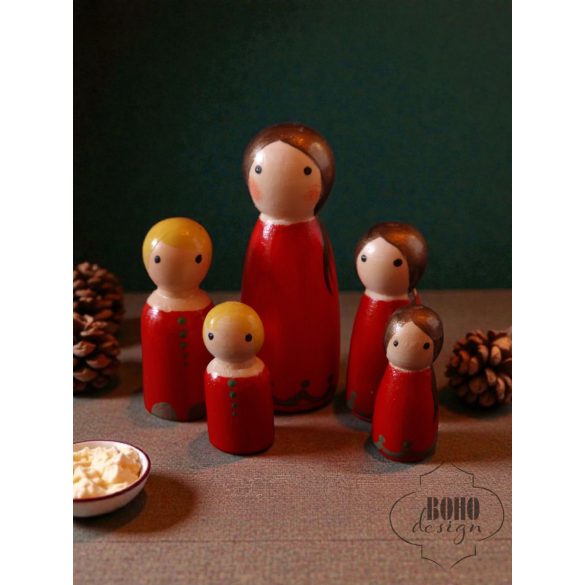 Piros fabábuk (kisebb)