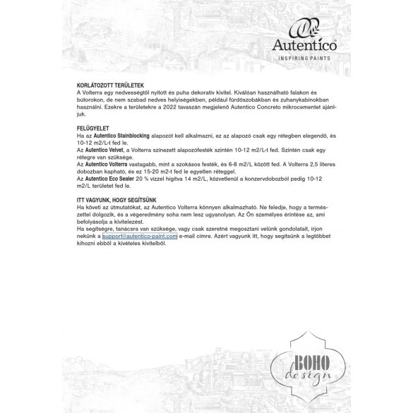 Volterra ásványfesték - Beton- és tadelakt hatás (2,5 liter)