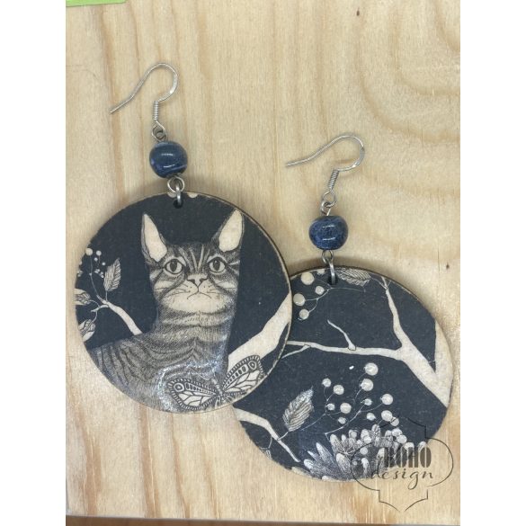 Cicás  - BOHOdesign aszimmetrikus fülbevaló RENDELÉSRE