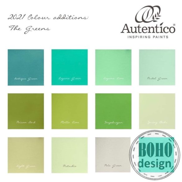 Polo Green (ez egy szürkés szín) -  ÚJ szín 2021 - 125 ml-AUTENTICO VINTAGE CHALK PAINT P