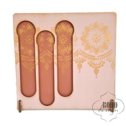   Dolce Gusto kapszulatartó - rózsaszín-arany "henna" mintával (kitámasztós) RENDELÉSRE